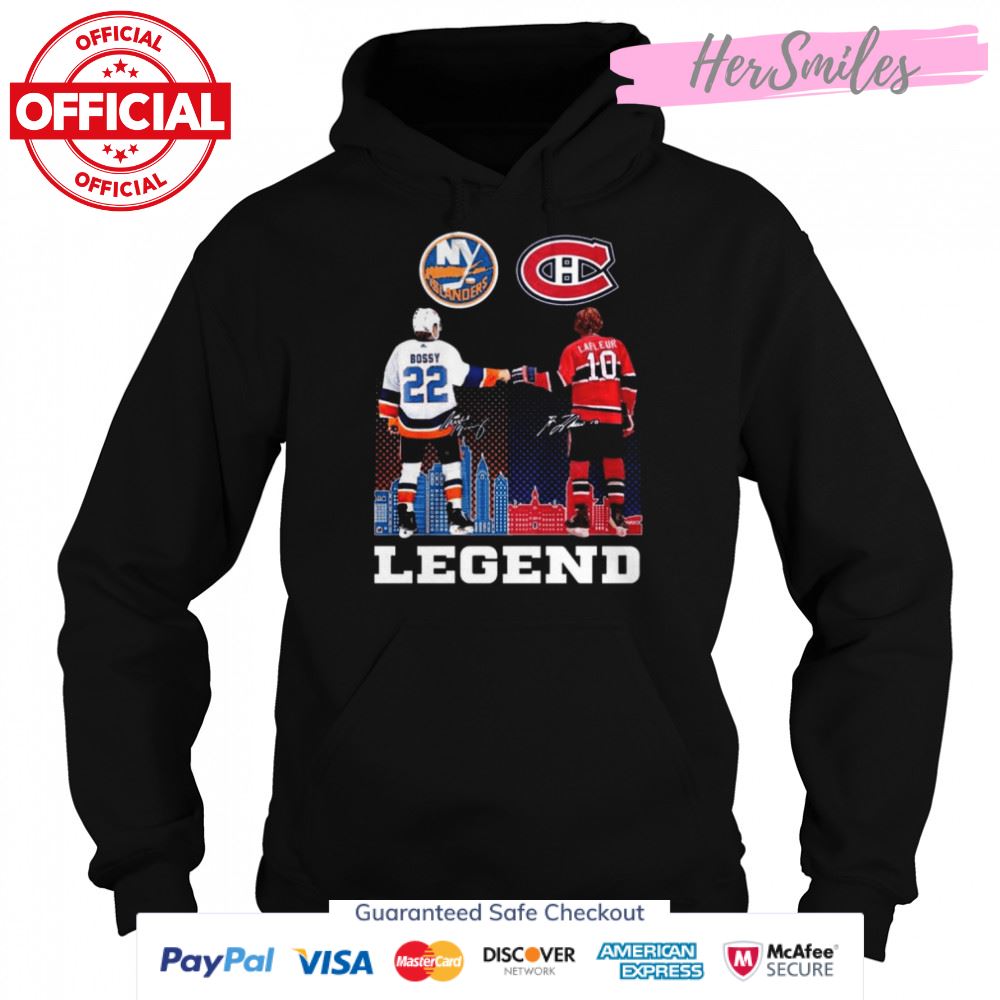 New York Islanders Bossy and Colorado Avalanche Lafleur legend signature shirt New York Islanders Bossy and Colorado Avalanche Lafleur legend signature shirt