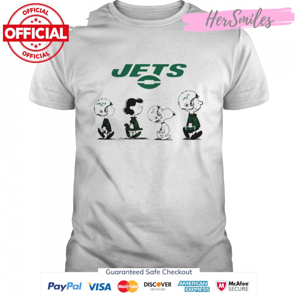 New York Jets Snoopy Charlie Brown Super Bowl Peanuts shirt