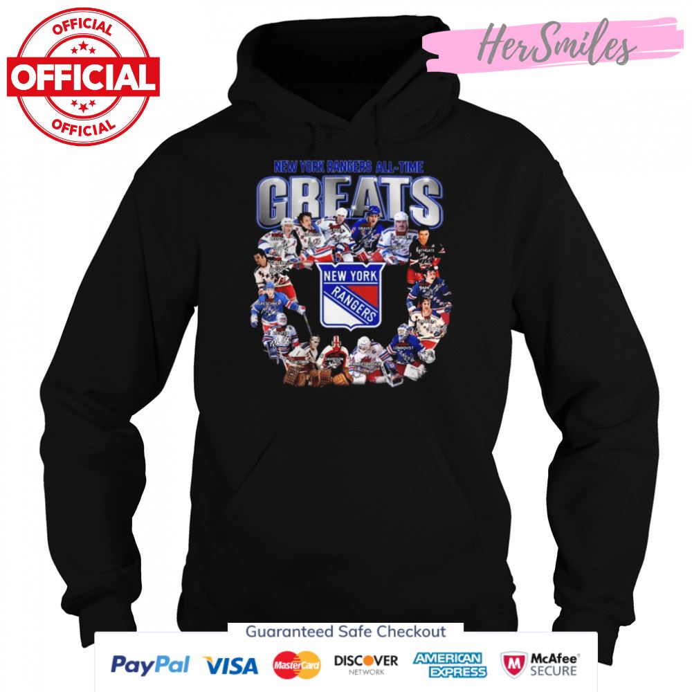 New York Rangers All-time Greats Team Signatures Shirt New York Rangers All-time Greats Team Signatures Shirt