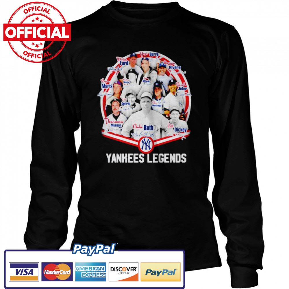 New York Yankees Players Yankees Legends signatures shirt New York Yankees Players Yankees Legends signatures shirt