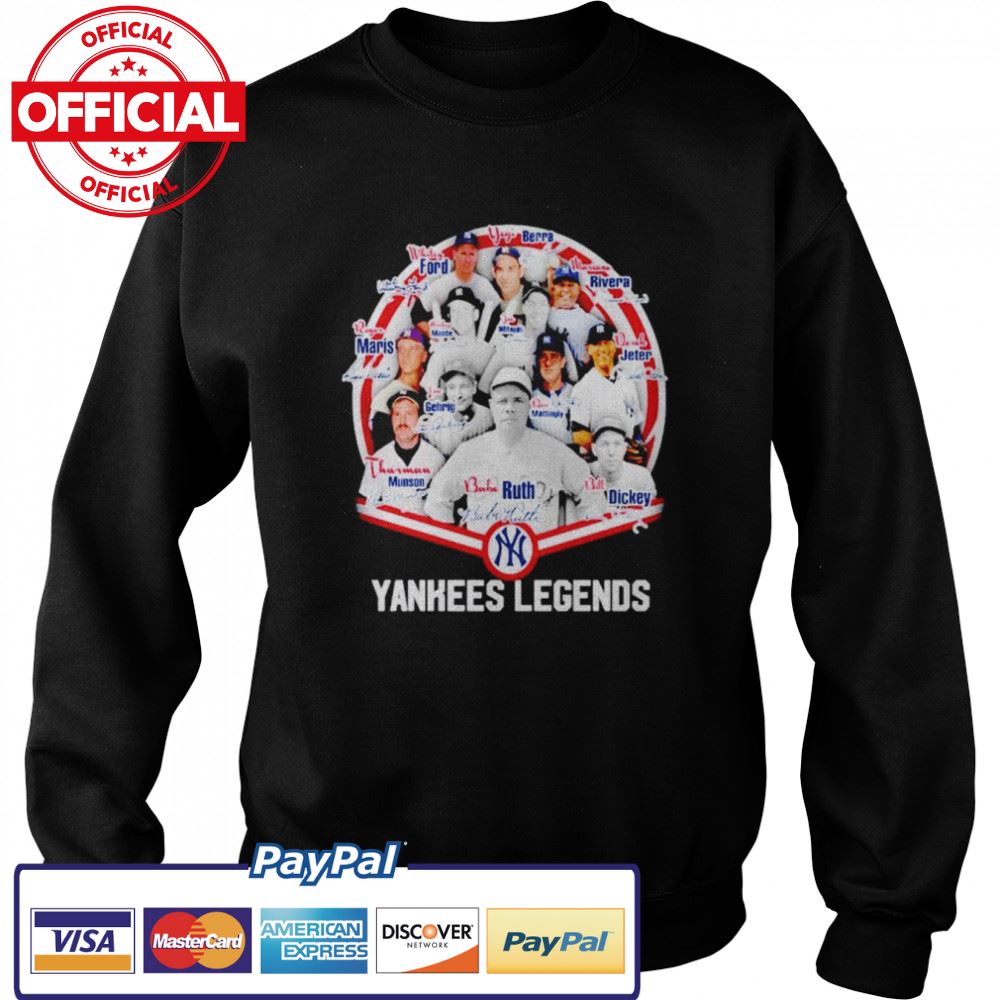 New York Yankees Players Yankees Legends signatures shirt New York Yankees Players Yankees Legends signatures shirt