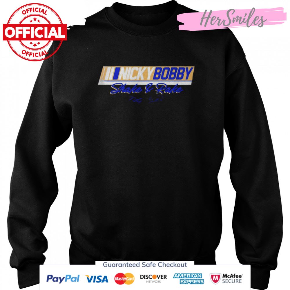 Nicky Lopez And Bobby Witt Jr Nicky Bobby signature T-shirt Nicky Lopez And Bobby Witt Jr Nicky Bobby signature T-shirt