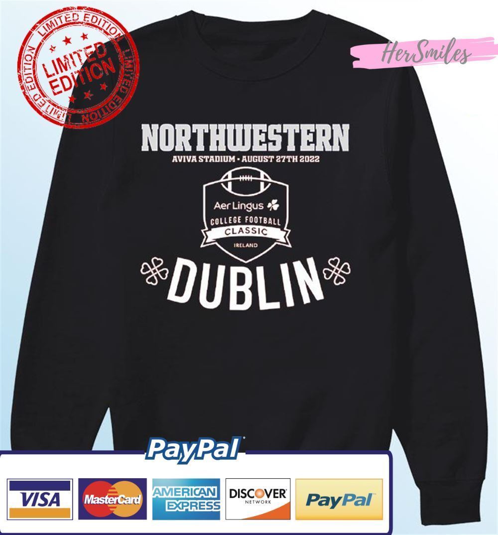 Northwestern Dublin Ireland Game 2022 Classic T-Shirt Northwestern Dublin Ireland Game 2022 Classic T-Shirt