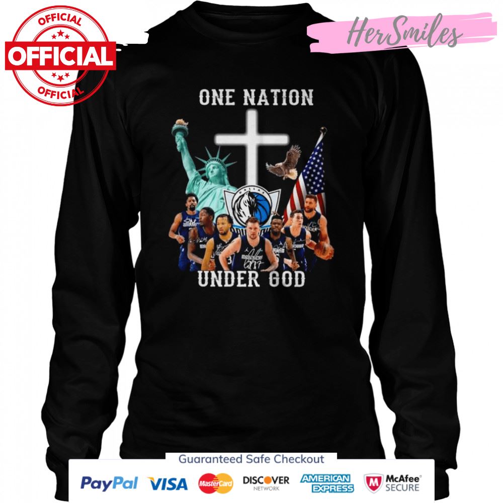 One nation under god Dallas mavericks signatures shirt One nation under god Dallas mavericks signatures shirt