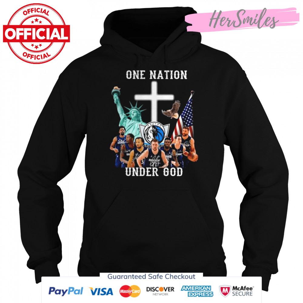 One nation under god Dallas mavericks signatures shirt One nation under god Dallas mavericks signatures shirt