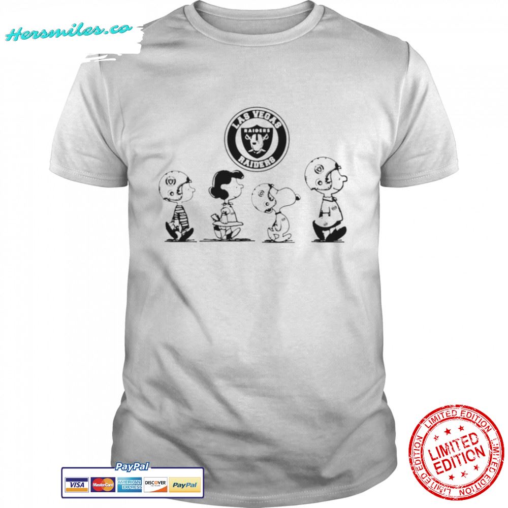 Peanuts Characters Las Vegas Raiders Football team t-shirt