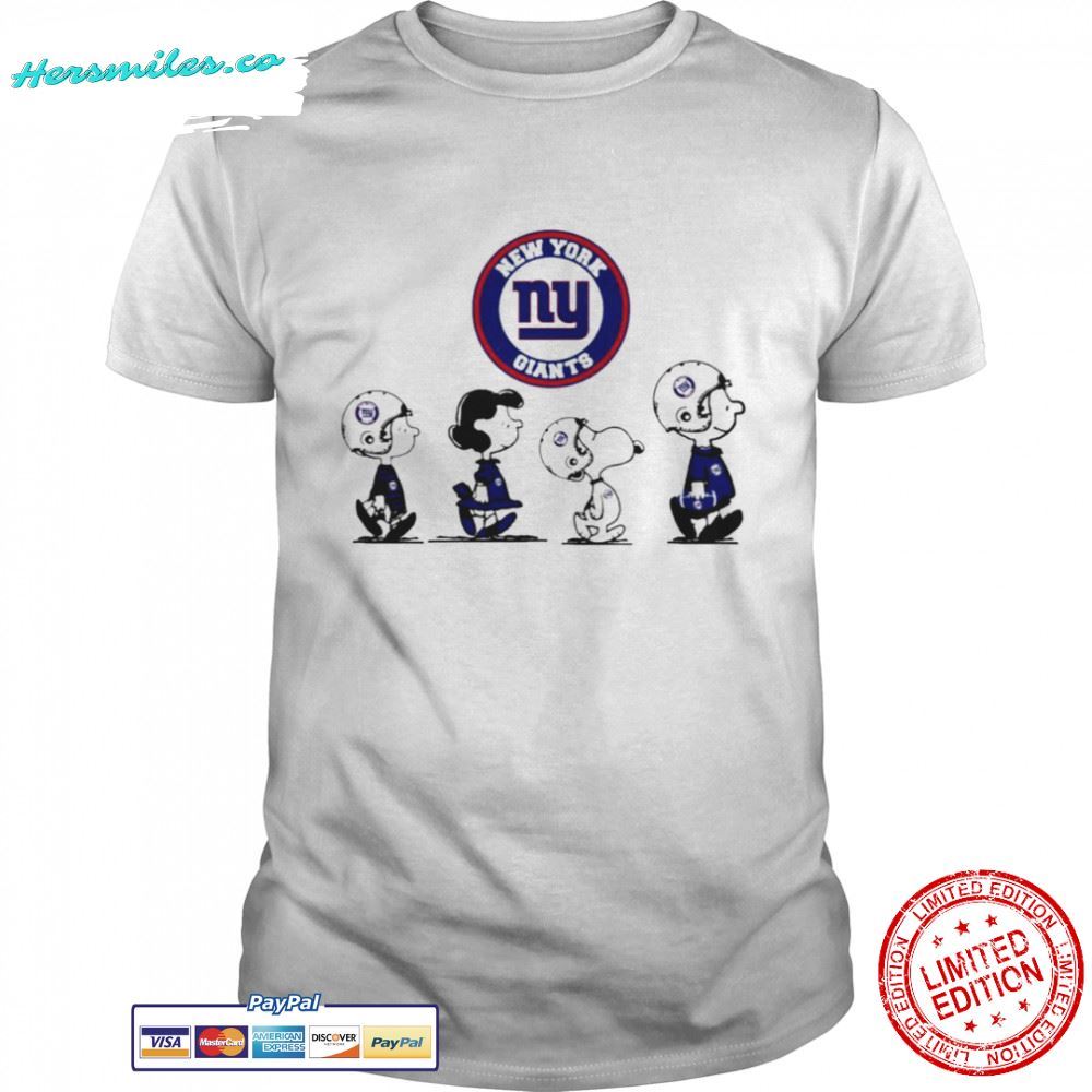 Peanuts Characters New York Giants Football team Unisex T-Shirt