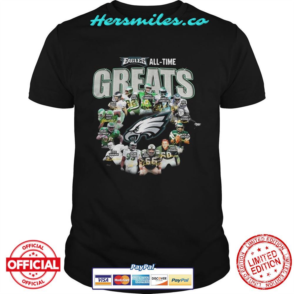 Philadelphia Eagles Players All Time Greats Signatures Unisex T-Shirt