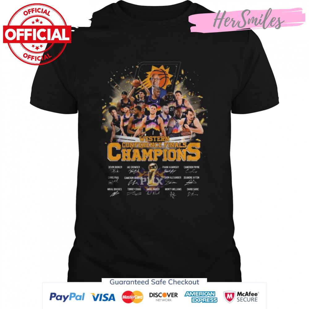 Phoenix Suns western conference finals champions signatures shirt