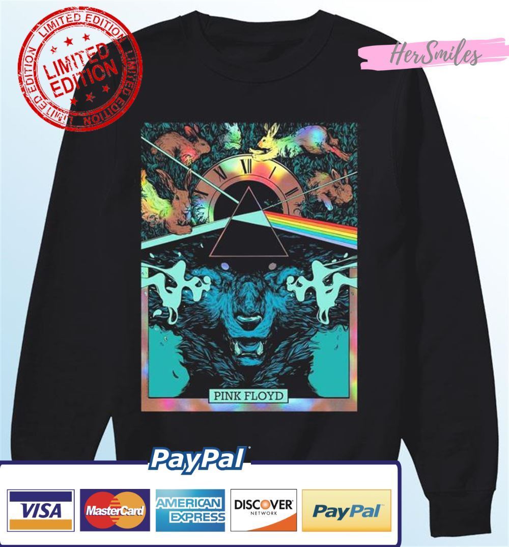 Pink Floyd Midnight Rainbow Foil Variant Unisex T-Shirt Pink Floyd Midnight Rainbow Foil Variant Unisex T-Shirt
