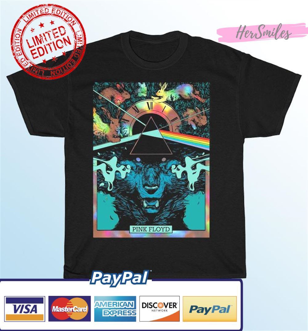 Pink Floyd Midnight Rainbow Foil Variant Unisex T-Shirt Pink Floyd Midnight Rainbow Foil Variant Unisex T-Shirt