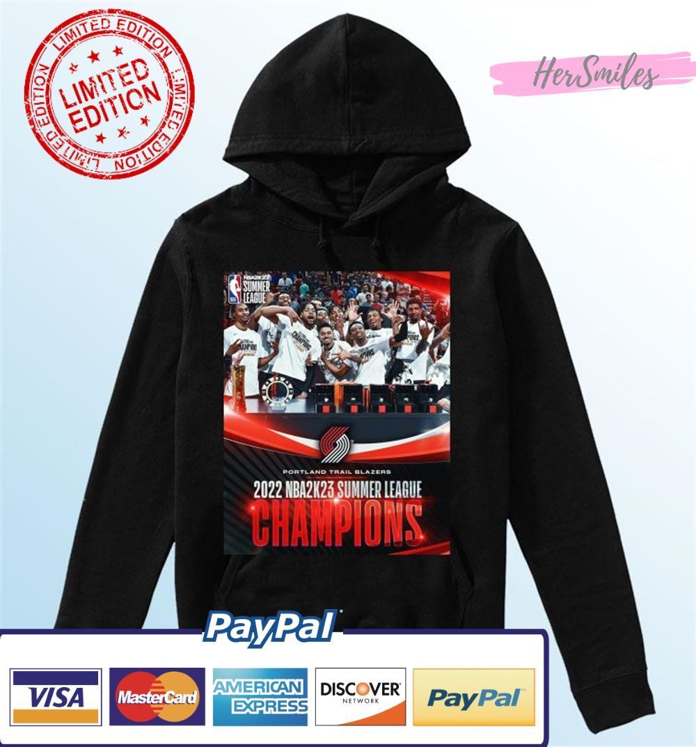 Portland Trail Blazers Team 2022 NBA 2K23 Summer League Champions Unisex T-Shirt