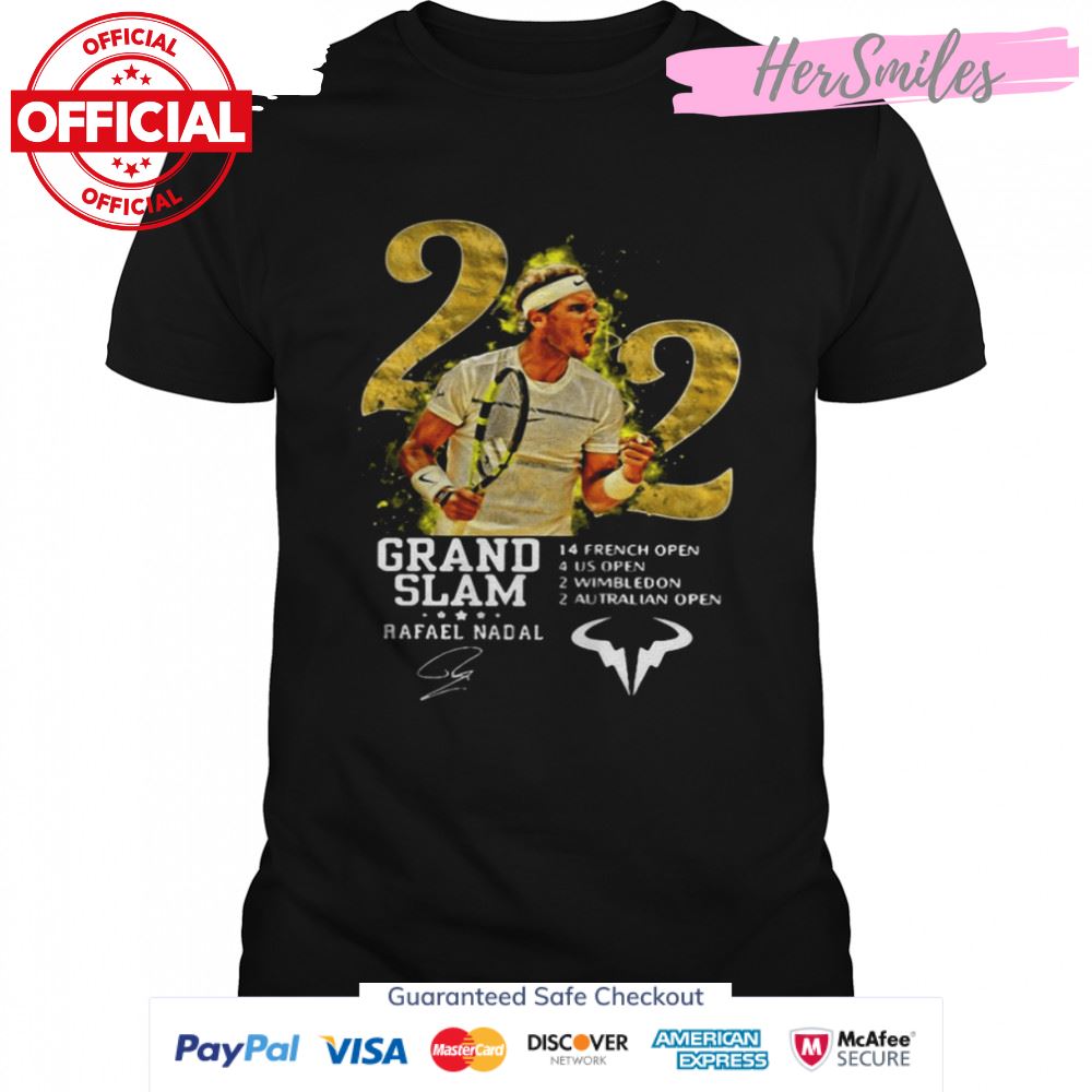 Rafael Nadal 22 Grand Slam Signature Shirt