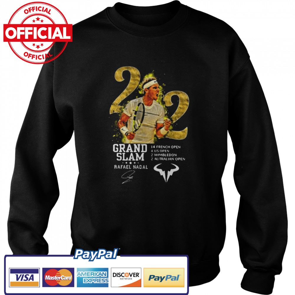 Rafael Nadal 22 Grand Slam Signature Tennis shirt Rafael Nadal 22 Grand Slam Signature Tennis shirt