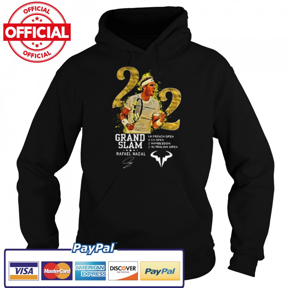Rafael Nadal 22 Grand Slam Signature Tennis shirt Rafael Nadal 22 Grand Slam Signature Tennis shirt