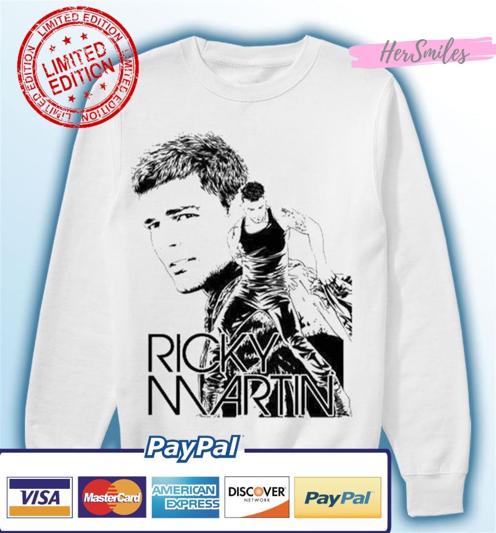 Ricky Martin 1999 Under License to Winterland 90s Unisex T-Shirt Ricky Martin 1999 Under License to Winterland 90s Unisex T-Shirt