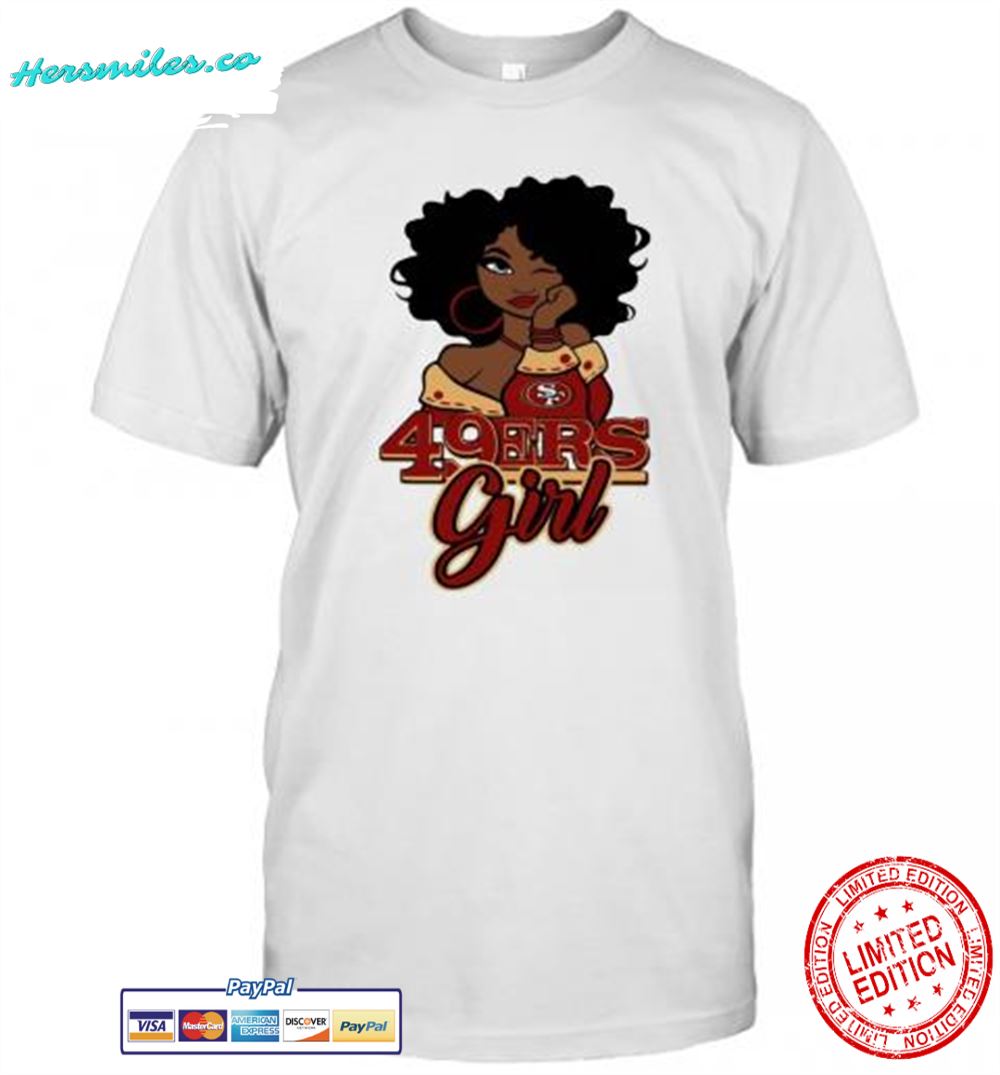San Francisco 49Ers Black Girl T-Shirt
