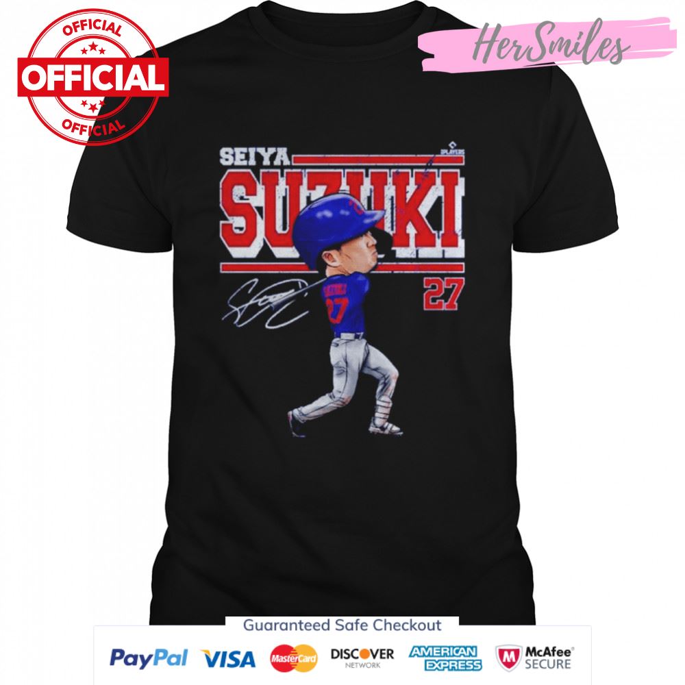 Seiya Suzuki Chicago C Cartoon Baseball Signatures Shirt