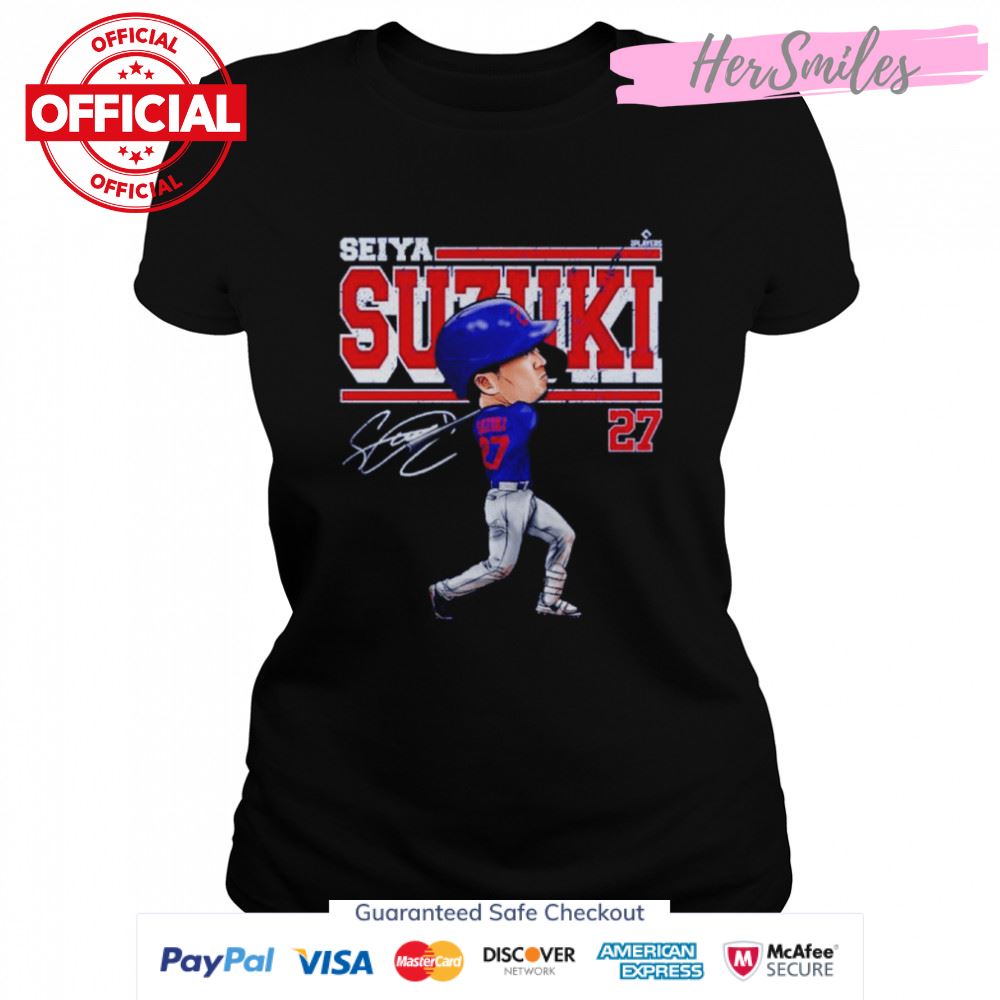 Seiya Suzuki Chicago C Cartoon Baseball Signatures Shirt