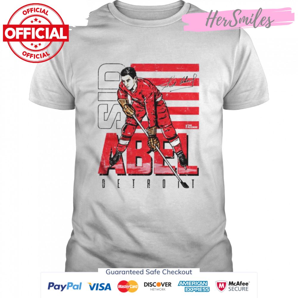 Sid Abel Detriot signature shirt