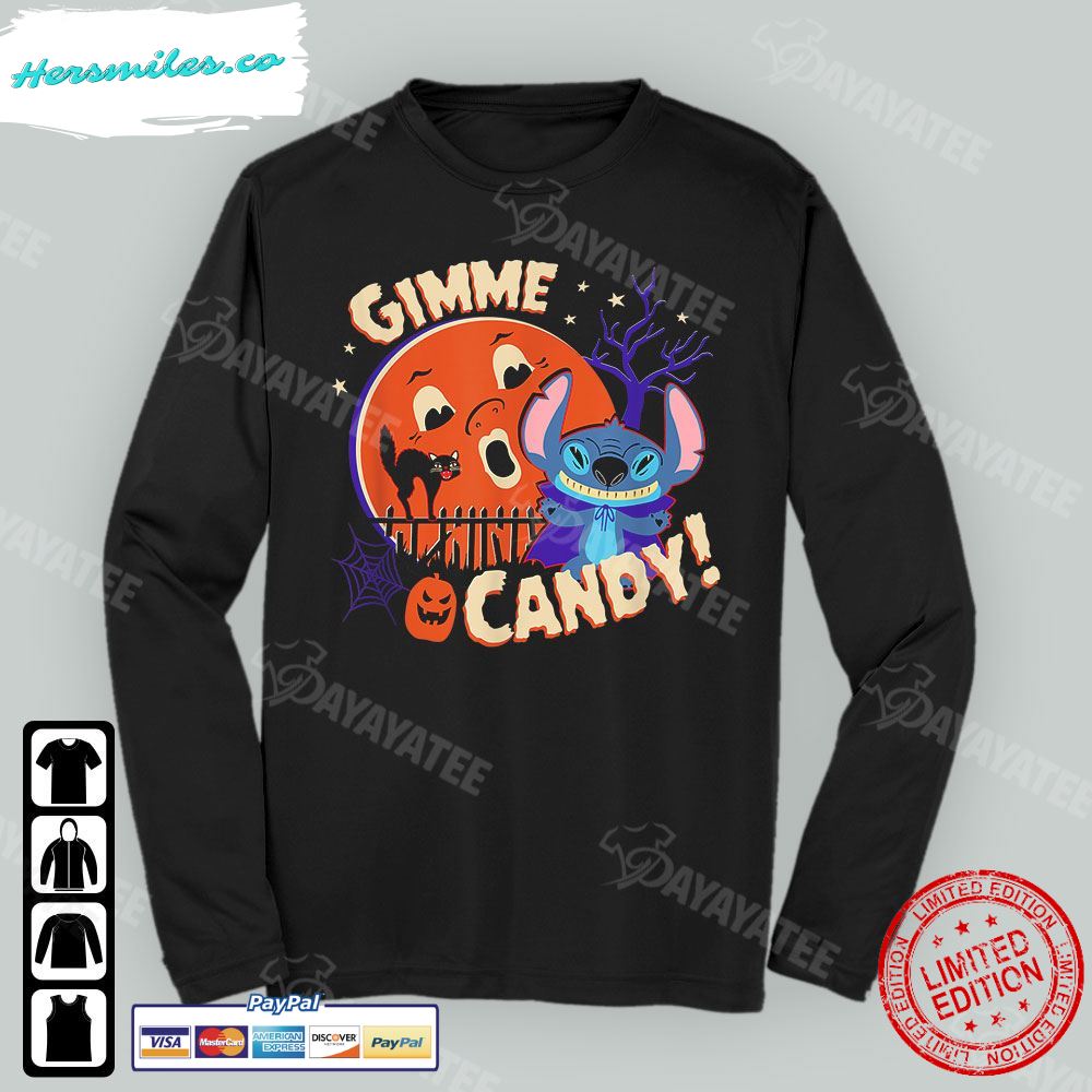 Spooky Disney Shirt Stitch Gimme Candy Halloween T-Shirt Spooky Disney Shirt Stitch Gimme Candy Halloween T-Shirt
