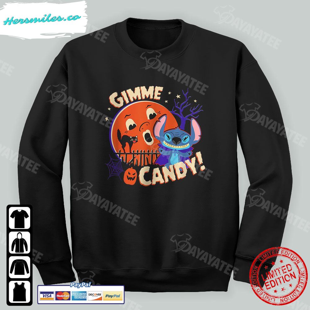 Spooky Disney Shirt Stitch Gimme Candy Halloween T-Shirt Spooky Disney Shirt Stitch Gimme Candy Halloween T-Shirt