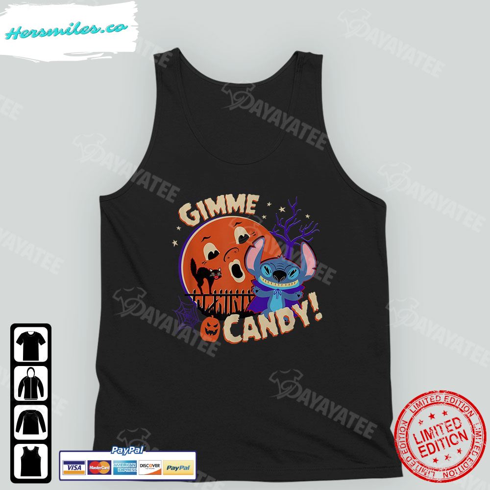Spooky Disney Shirt Stitch Gimme Candy Halloween T-Shirt Spooky Disney Shirt Stitch Gimme Candy Halloween T-Shirt