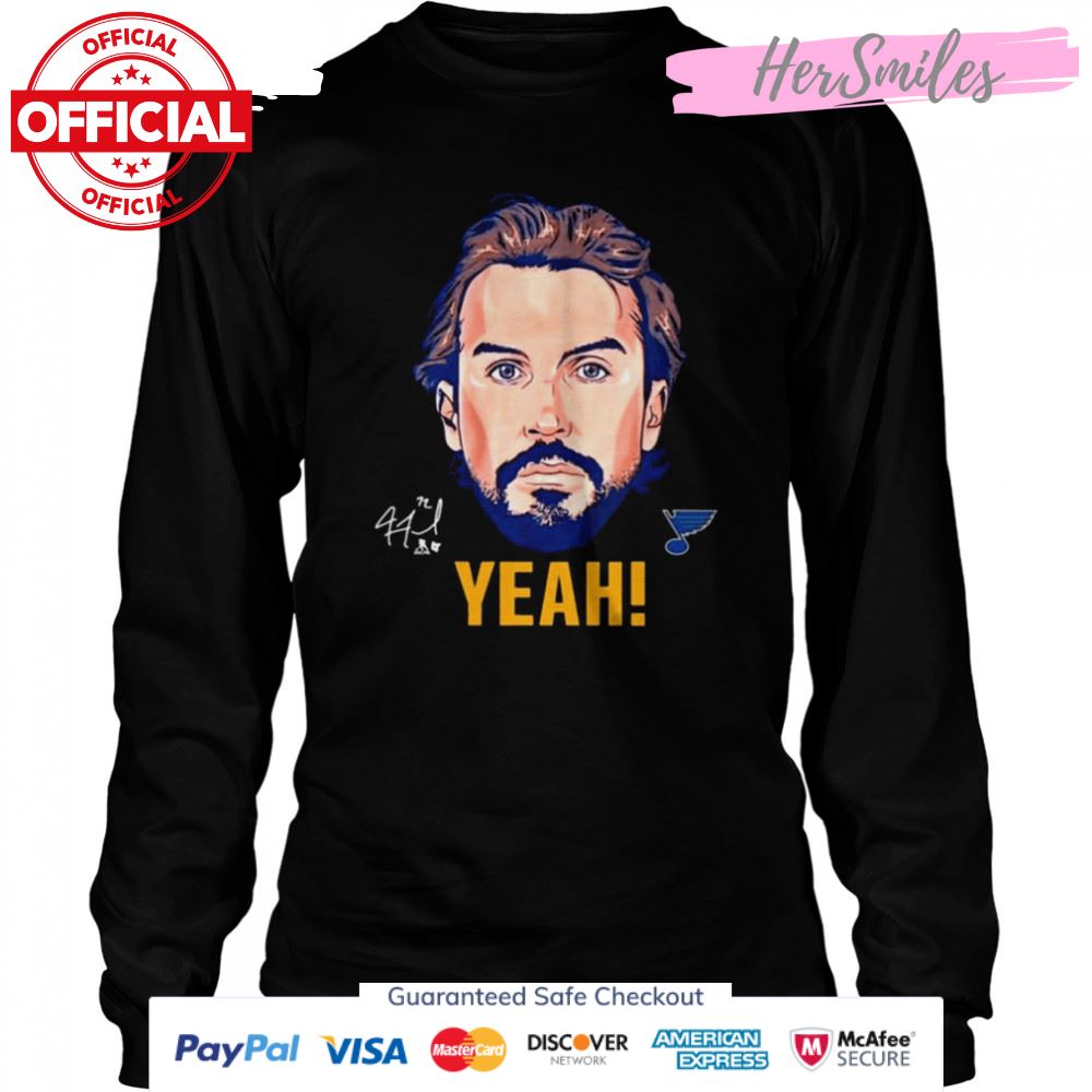 St. Louis Blues Justin Faulk Yeah Signature 2022 Shirt St. Louis Blues Justin Faulk Yeah Signature 2022 Shirt