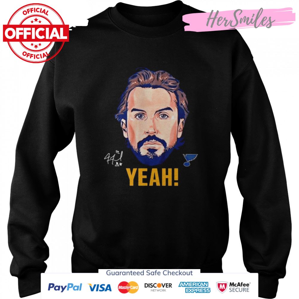 St. Louis Blues Justin Faulk Yeah Signature 2022 Shirt St. Louis Blues Justin Faulk Yeah Signature 2022 Shirt