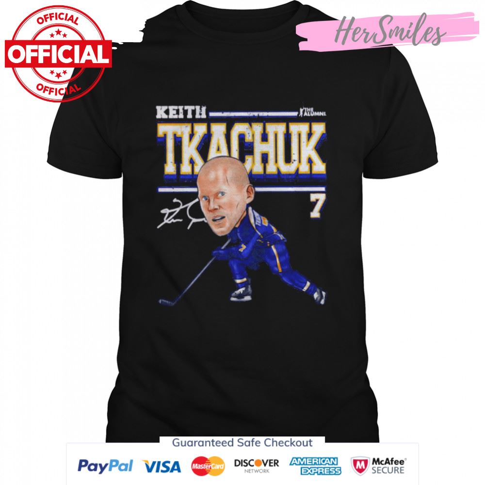 St. Louis Blues Keith Tkachuk cartoon signature shirt