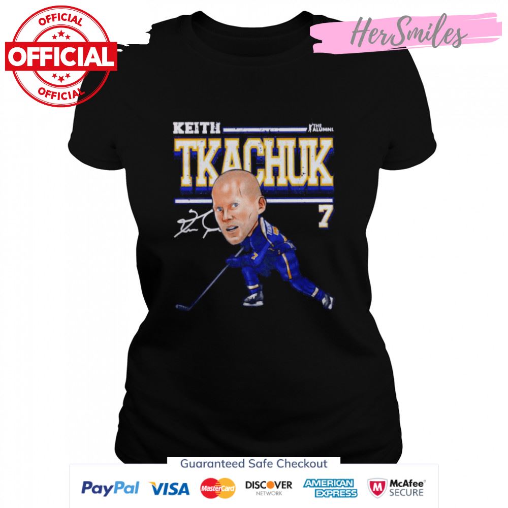 St. Louis Blues Keith Tkachuk cartoon signature shirt