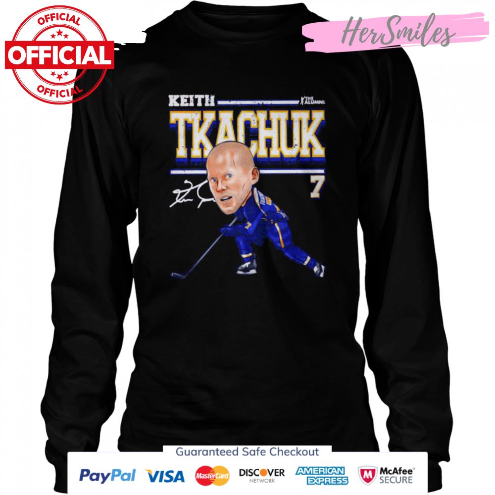 St. Louis Blues Keith Tkachuk cartoon signature shirt St. Louis Blues Keith Tkachuk cartoon signature shirt