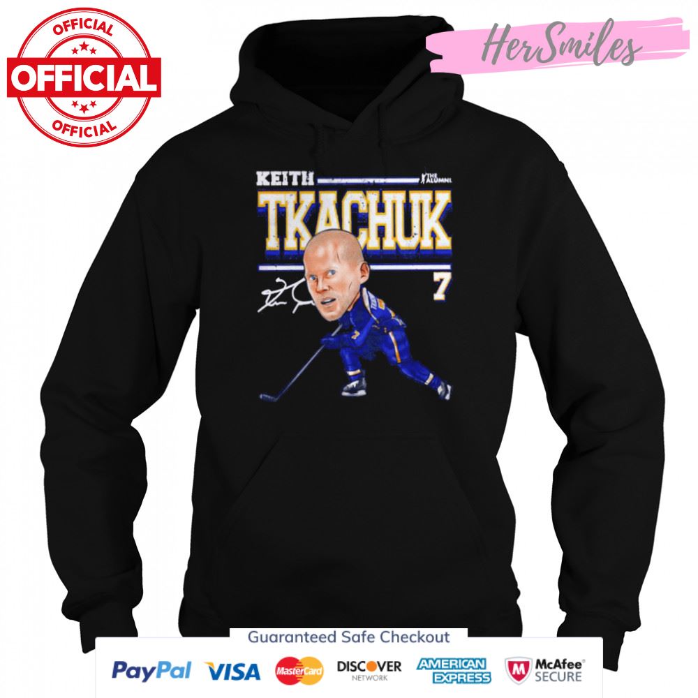 St. Louis Blues Keith Tkachuk cartoon signature shirt St. Louis Blues Keith Tkachuk cartoon signature shirt