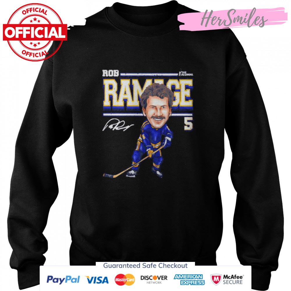 St. Louis Blues Rob Ramage cartoon signature shirt St. Louis Blues Rob Ramage cartoon signature shirt