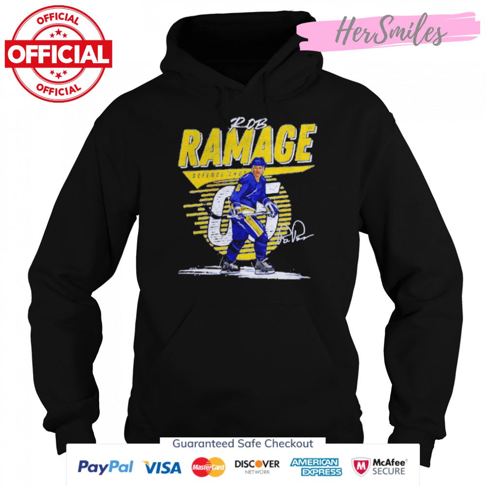 St. Louis Blues Rob Ramage defence shot signature shirt St. Louis Blues Rob Ramage defence shot signature shirt
