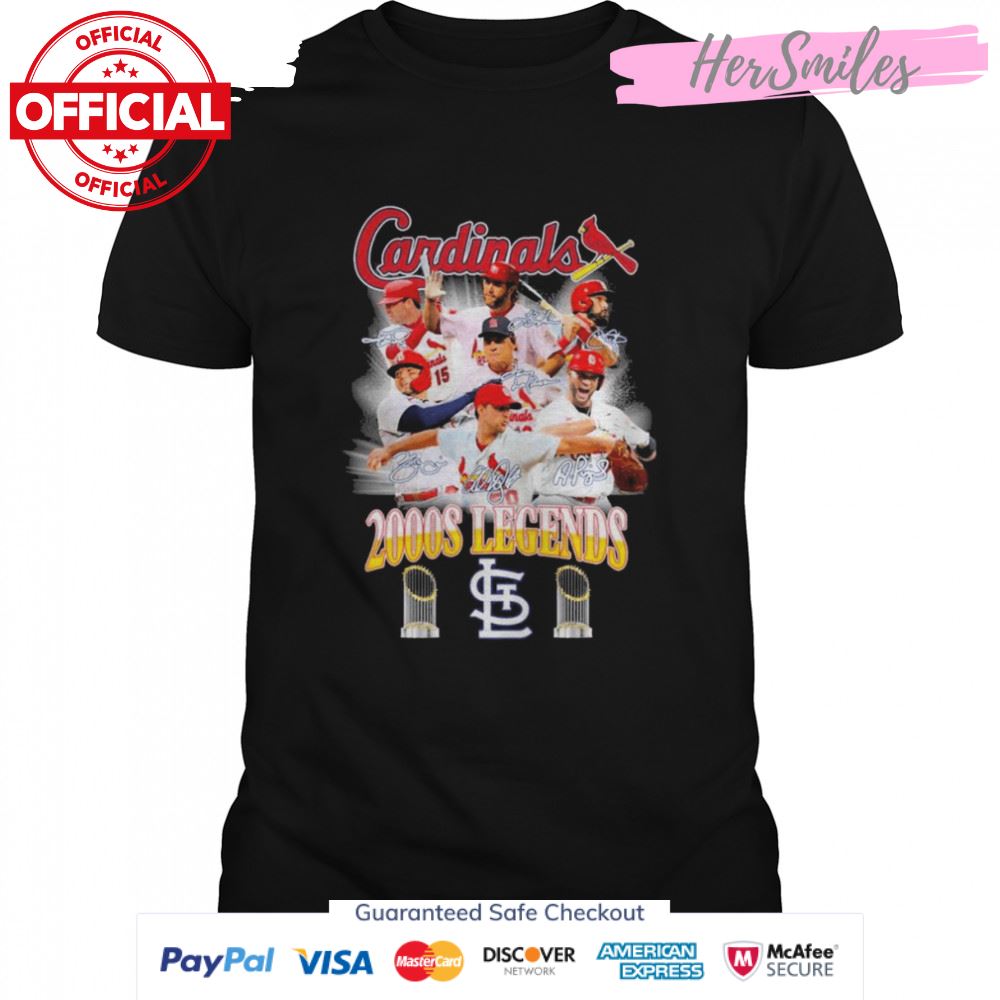 St Louis Cardinals 2000s Legends Signatures Shirt