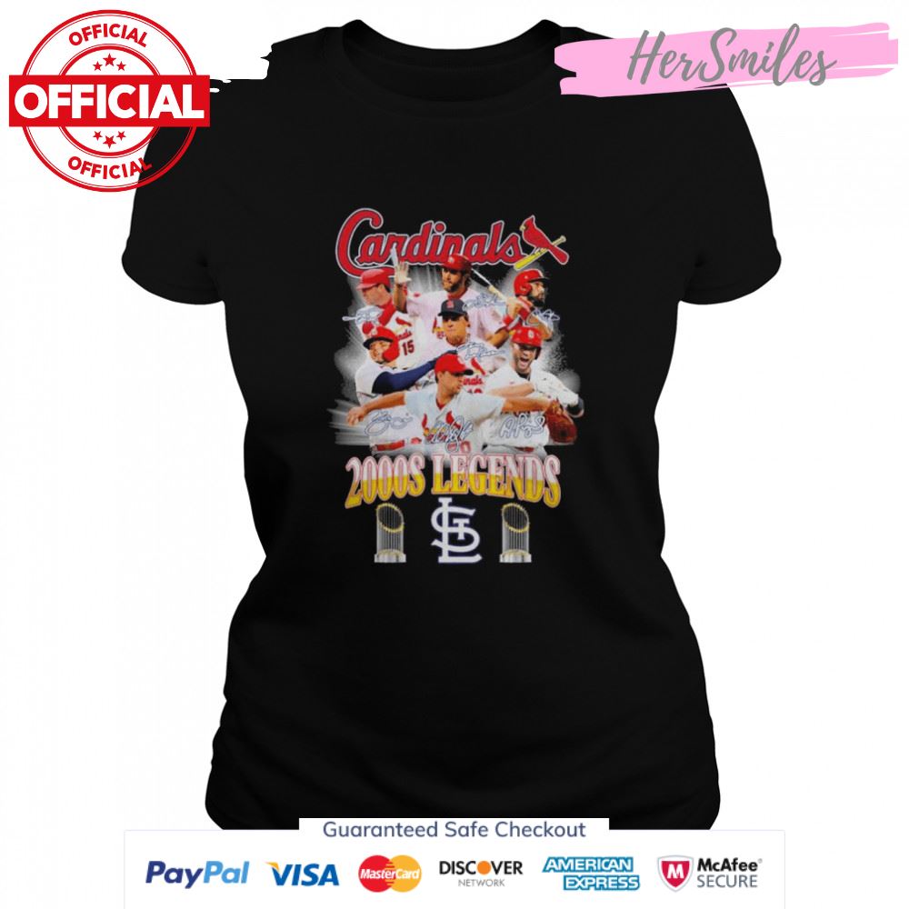 St Louis Cardinals 2000s Legends Signatures Shirt