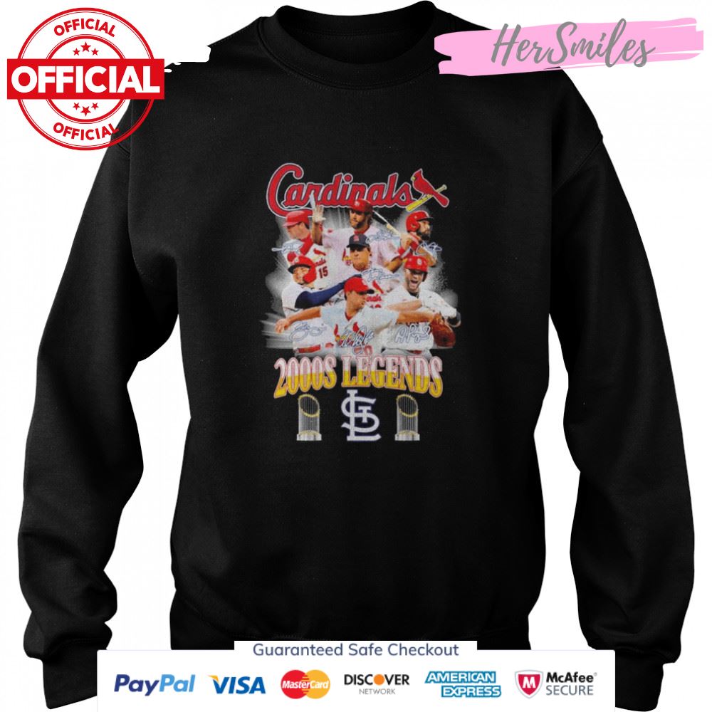 St Louis Cardinals 2000s Legends Signatures Shirt St Louis Cardinals 2000s Legends Signatures Shirt