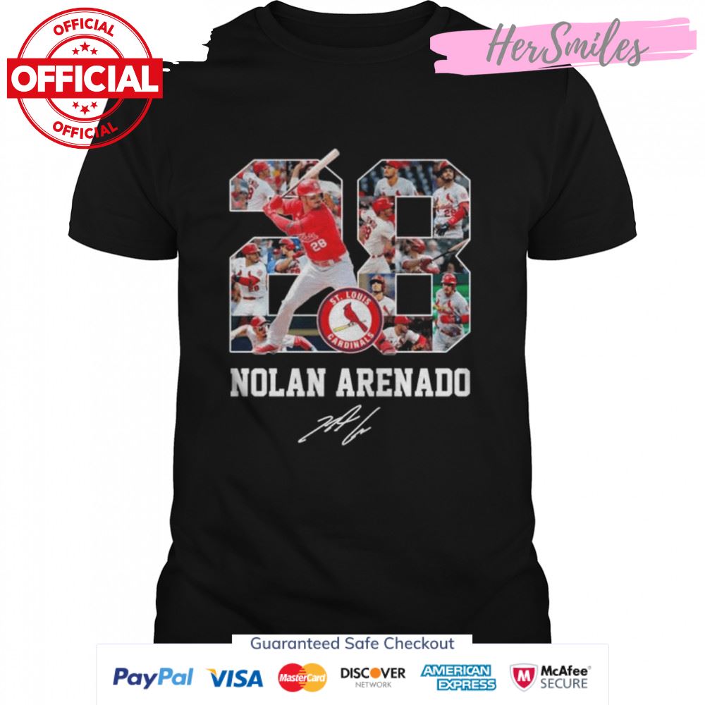 St. Louis Cardinals 28 Nolan Arenado signature shirt