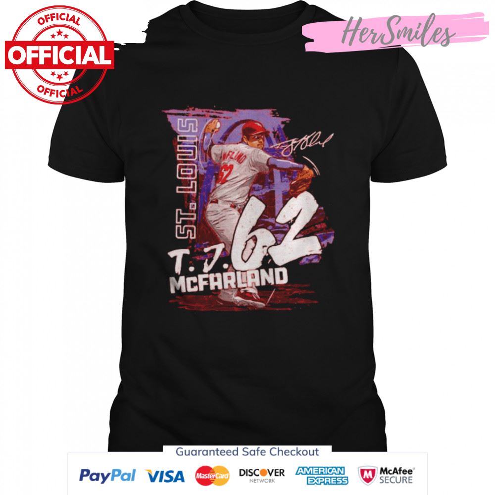 St. Louis Cardinals T.J. McFarland throw the ball signature shirt