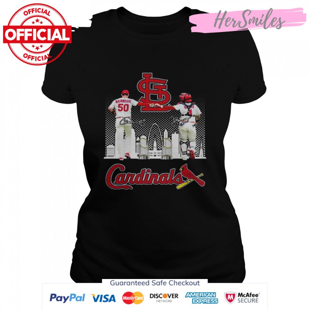 St. Louis Cardinals Wainwright and Molina signatures shirt