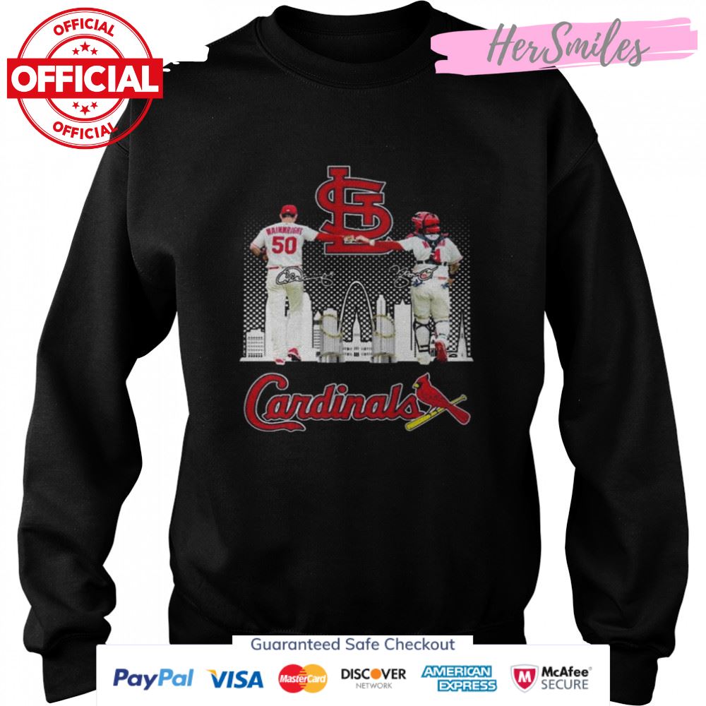 St. Louis Cardinals Wainwright and Molina signatures shirt St. Louis Cardinals Wainwright and Molina signatures shirt