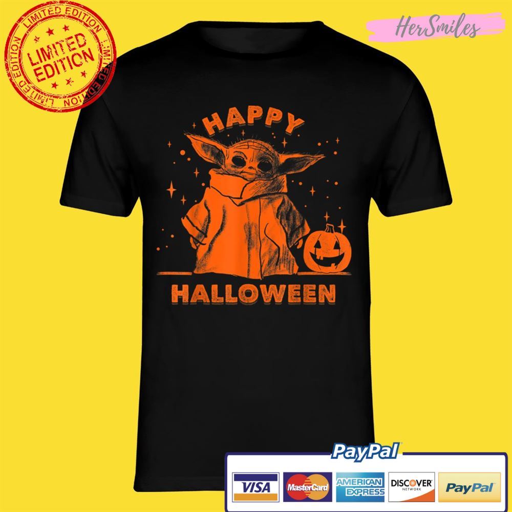 Star Wars The Mandalorian The Child Happy Halloween Unisex T-Shirt