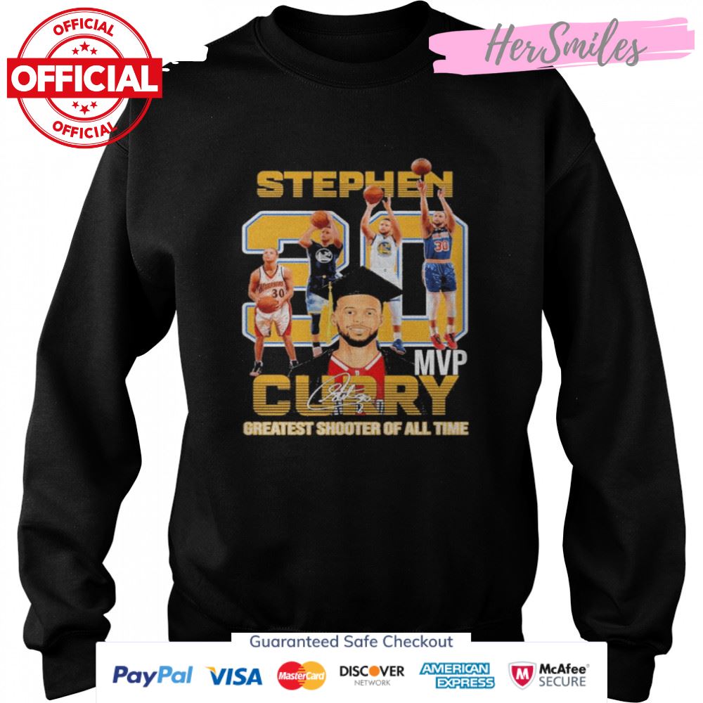 Stephen Curry 30 MVP Greatest Shooter Of All Time Signature Shirt Stephen Curry 30 MVP Greatest Shooter Of All Time Signature Shirt