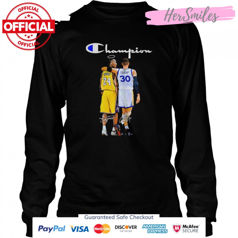 Stephen Curry And Kobe Bryant Champion Basketball Signatures Shirt Stephen Curry And Kobe Bryant Champion Basketball Signatures Shirt