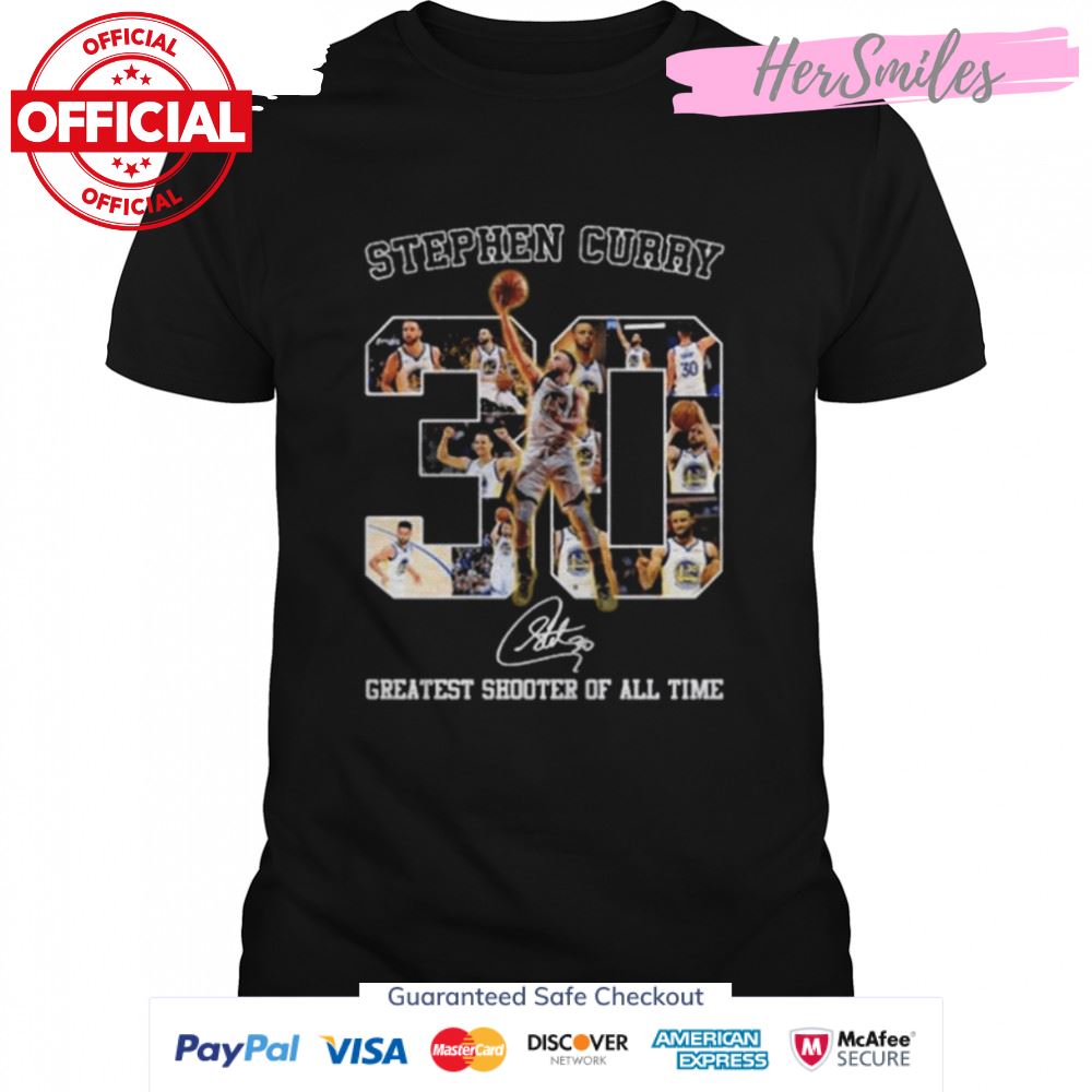 Stephen Curry greatest shooter of all time signatures shirt