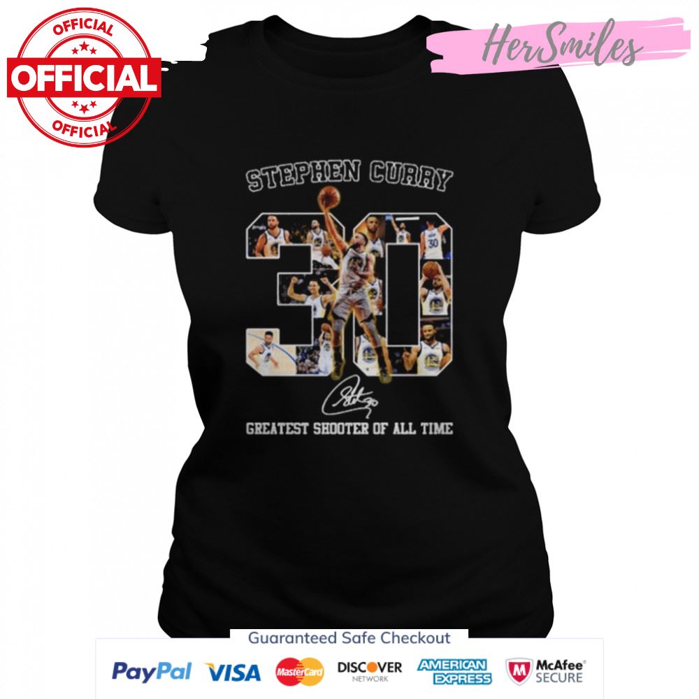 Stephen Curry greatest shooter of all time signatures shirt