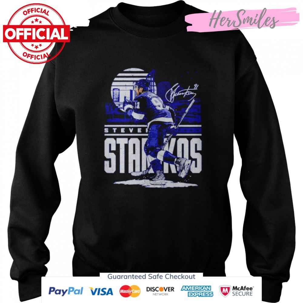 Steven Stamkos Tampa Bay Lightning Player Skyline Signature shirt Steven Stamkos Tampa Bay Lightning Player Skyline Signature shirt