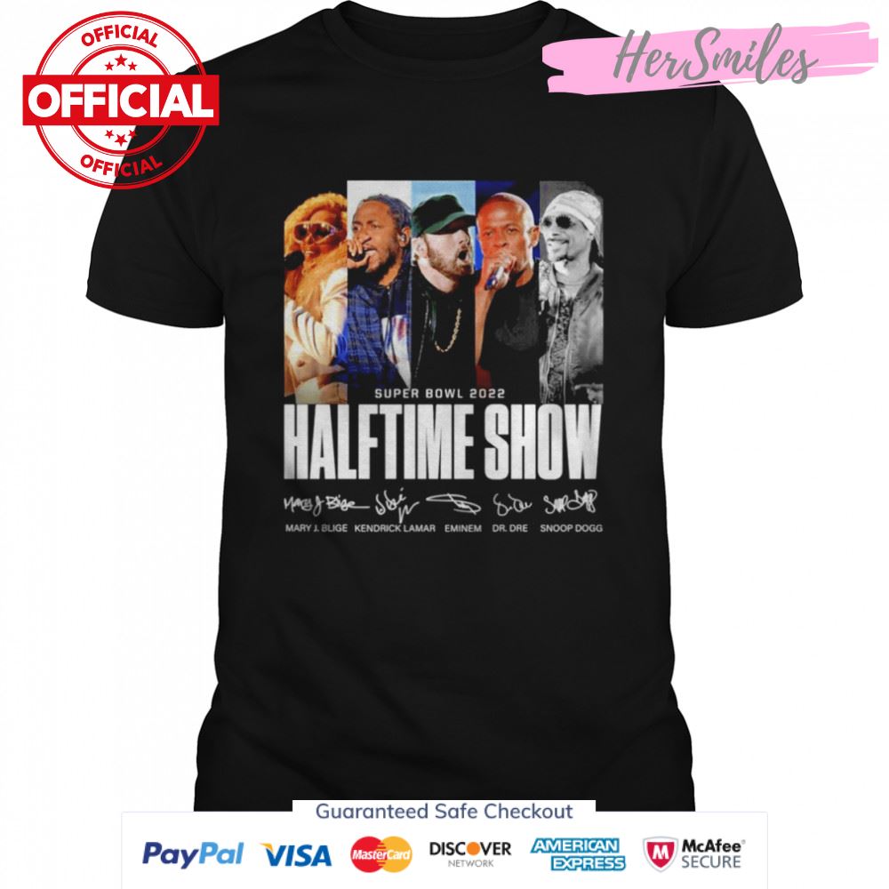 Super Bowl 2022 Halftime Show signatures shirt