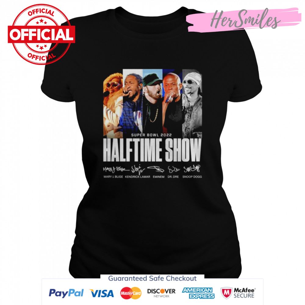 Super Bowl 2022 Halftime Show signatures shirt